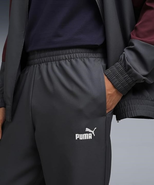 Puma Woven Colorblock Tracksuit Gri Erkek Eşofman Takımı