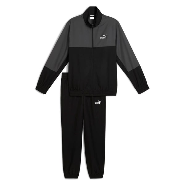 Puma Woven Colorblock Tracksuit Siyah Erkek Eşofman Takımı