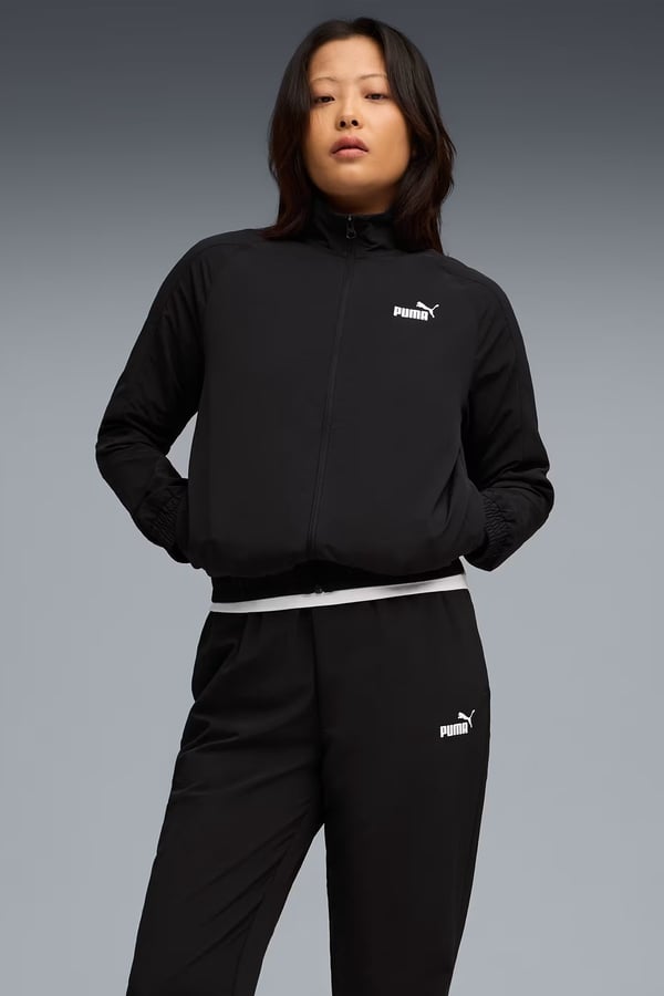 Puma Woven Tracksuit Siyah Kadın Eşofman Takımı
