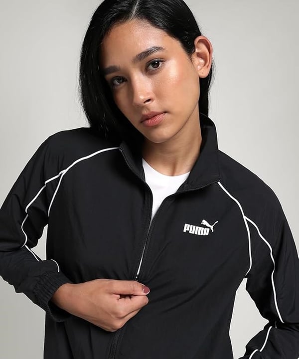 Puma Woven Tracksuit Siyah Kadın Eşofman Takımı