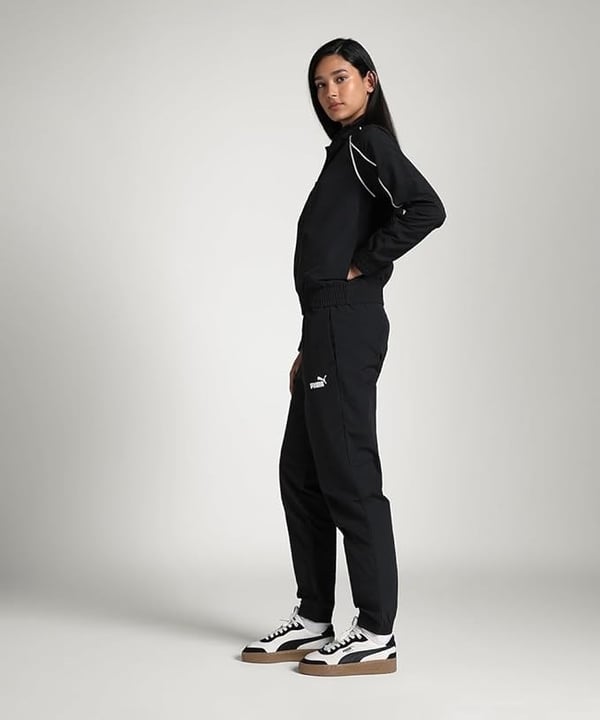 Puma Woven Tracksuit Siyah Kadın Eşofman Takımı