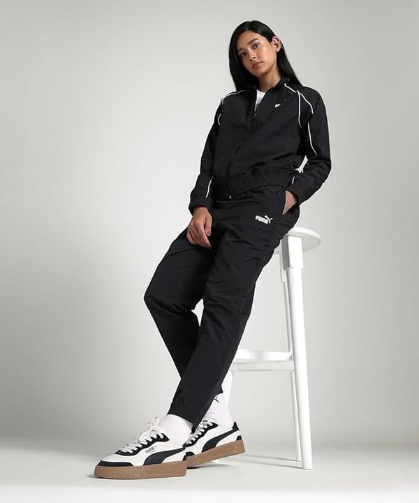 Puma Woven Tracksuit Siyah Kadın Eşofman Takımı