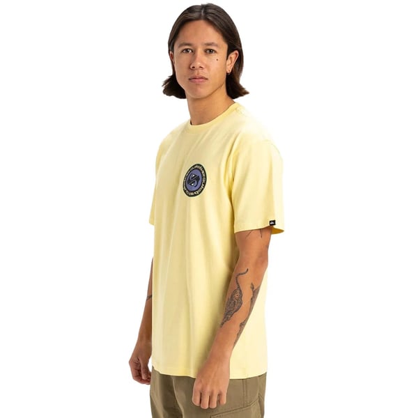 Quiksilver CIRCLE BACK SS Sarı Erkek T-Shirt