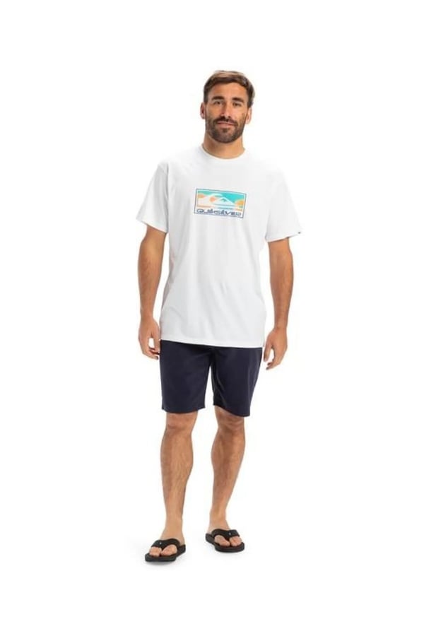 Quiksilver EV GRADIENT BOX SS Beyaz Erkek T-Shirt