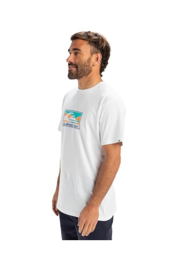 Quiksilver EV GRADIENT BOX SS Beyaz Erkek T-Shirt