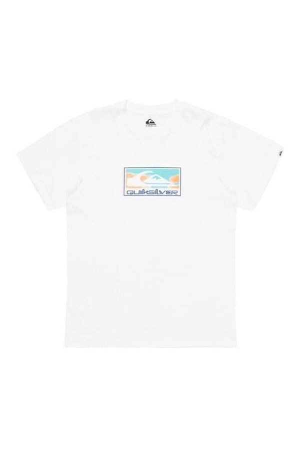 Quiksilver EV GRADIENT BOX SS Beyaz Erkek T-Shirt