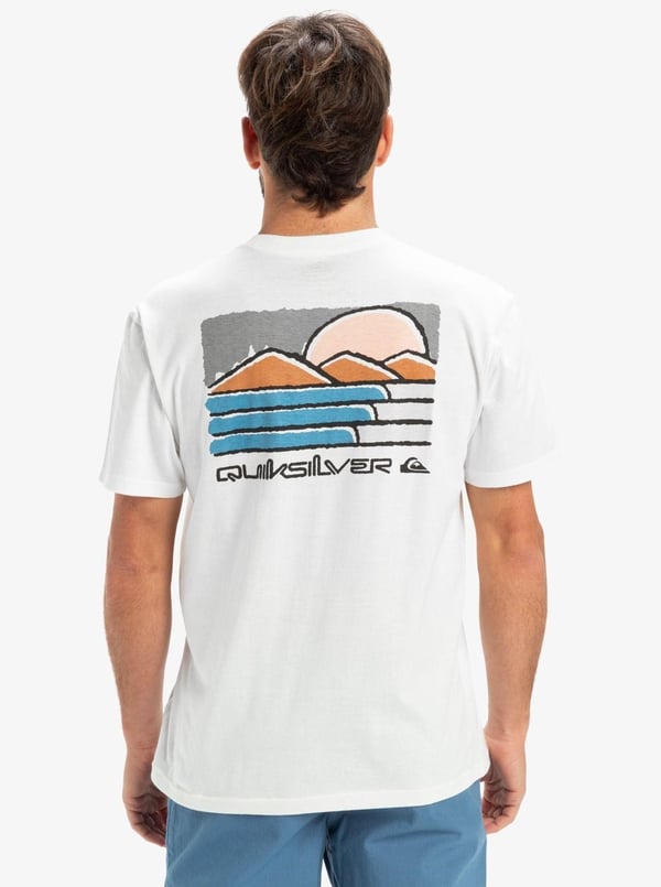 Quiksilver EVO FUTURE ISLANDS SS Beyaz Erkek T-Shirt