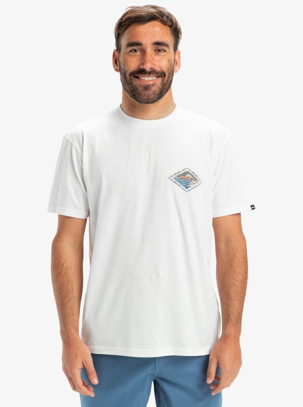 Quiksilver EVO FUTURE ISLANDS SS Beyaz Erkek T-Shirt