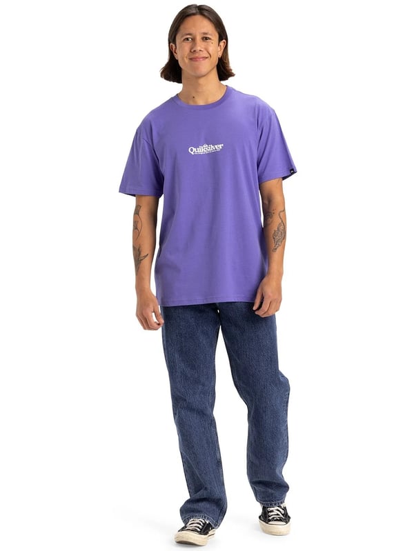 Quiksilver FINELINE SS Mor Erkek T-Shirt