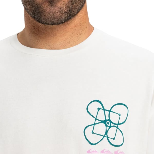 Quiksilver HW OUTSIDE INSIDE SS Beyaz Erkek T-Shirt
