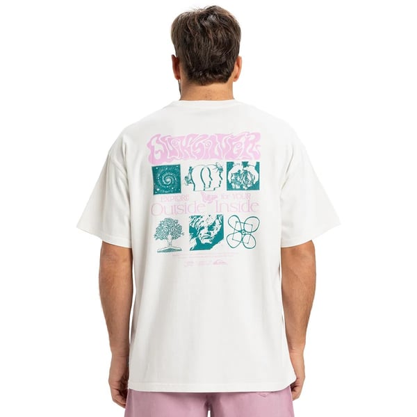 Quiksilver HW OUTSIDE INSIDE SS Beyaz Erkek T-Shirt