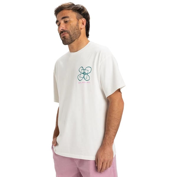 Quiksilver HW TREE CONNECTION SS Beyaz Erkek T-Shirt