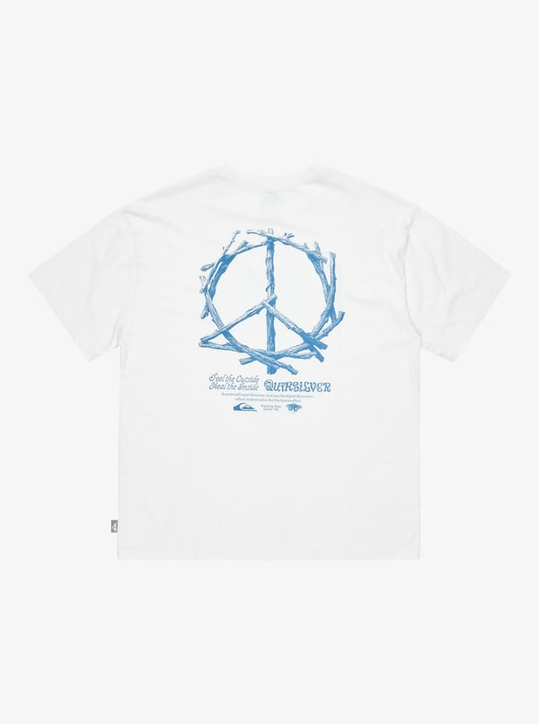 Quiksilver HW TREE CONNECTION SS Beyaz Erkek T-Shirt