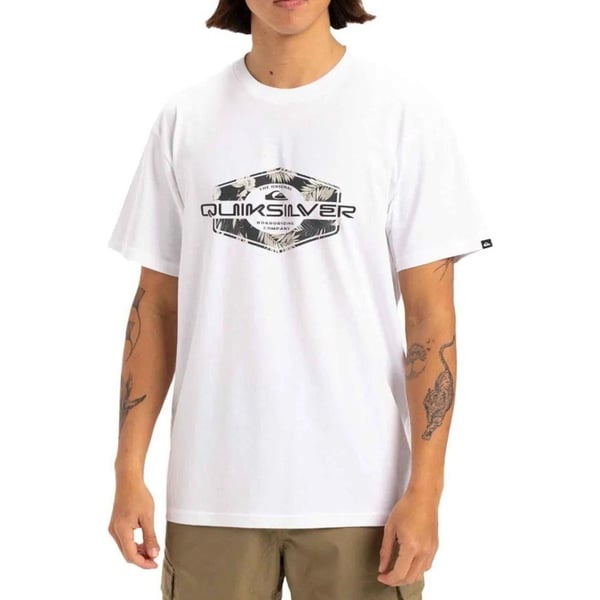 Quiksilver LOCKED UP SS Beyaz Erkek T-Shirt