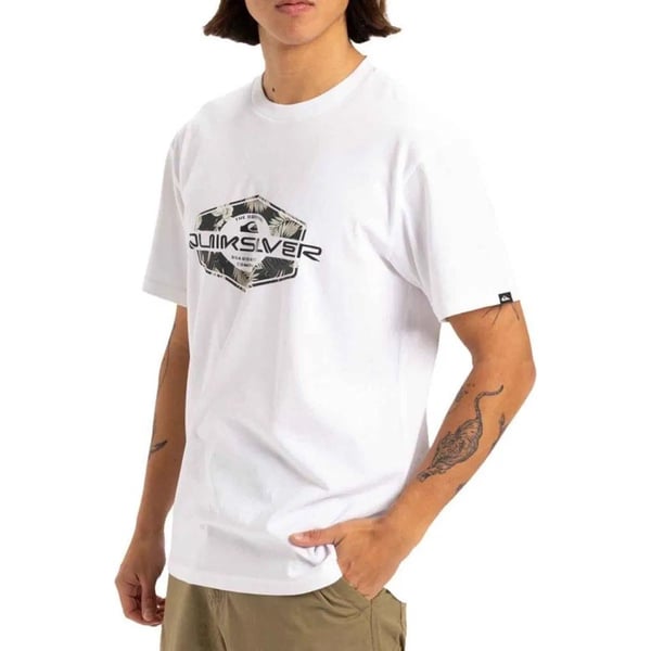Quiksilver LOCKED UP SS Beyaz Erkek T-Shirt