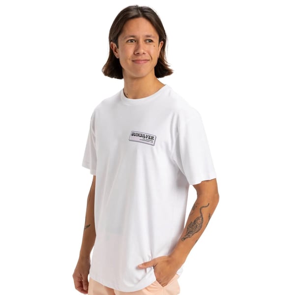 Quiksilver PALM SQUARE SS Beyaz Erkek T-Shirt