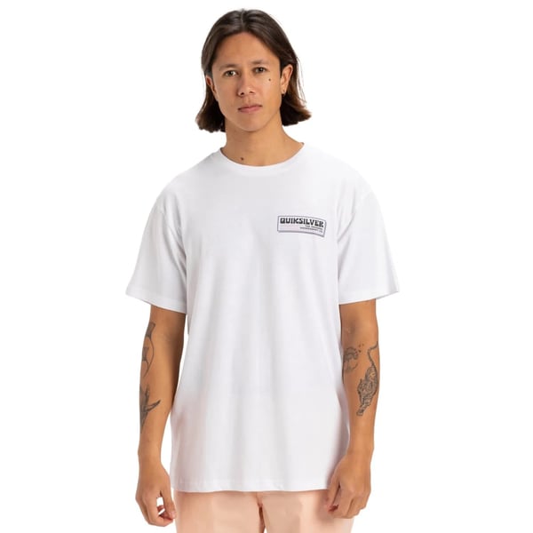 Quiksilver PALM SQUARE SS Beyaz Erkek T-Shirt