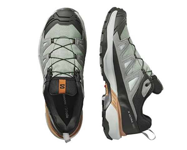 Salomon X ULTRA 360 LEATHER GORE-TEX Gri Erkek Outdoor Ayakkabı