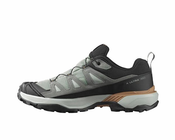 Salomon X ULTRA 360 LEATHER GORE-TEX Gri Erkek Outdoor Ayakkabı