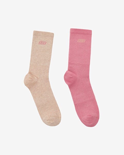 Skechers 3'lü Paket Essential Bilekli Çorap Pembe Kadın Çorap