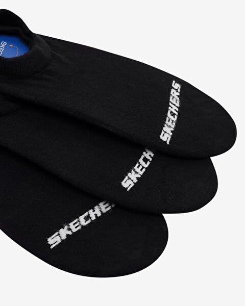 Skechers 3'lü Paket Essential Bileksiz  Çorap Siyah Unisex Çorap