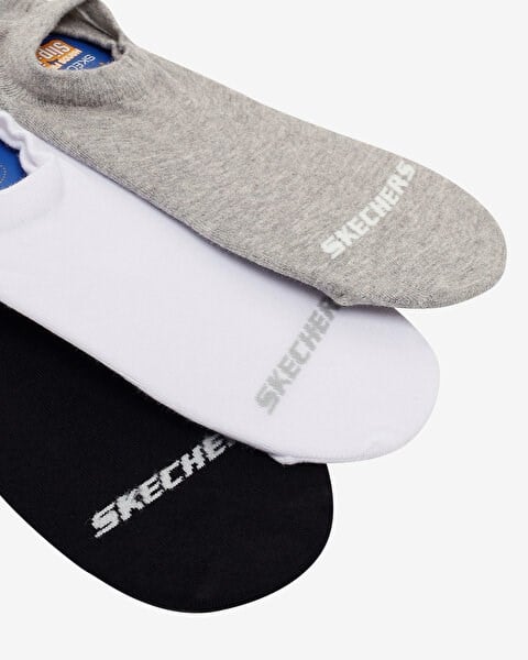 Skechers 3'lü Paket Essential Bileksiz  Çorap Siyah Unisex Çorap