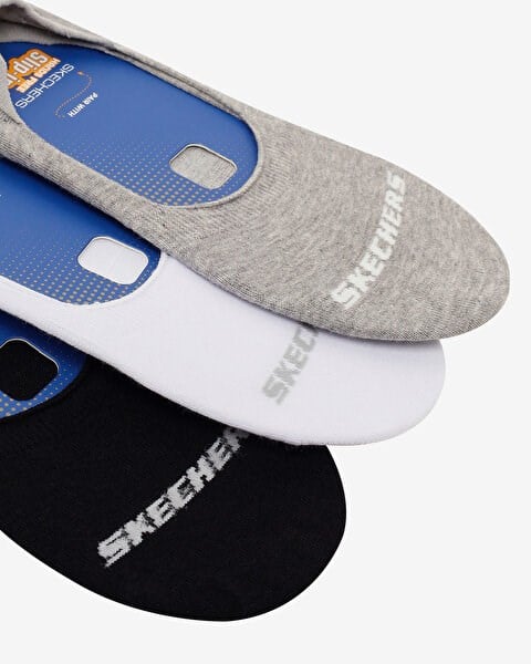 Skechers 3'lü Paket Essential Görünmez Çorap Siyah Unisex Çorap