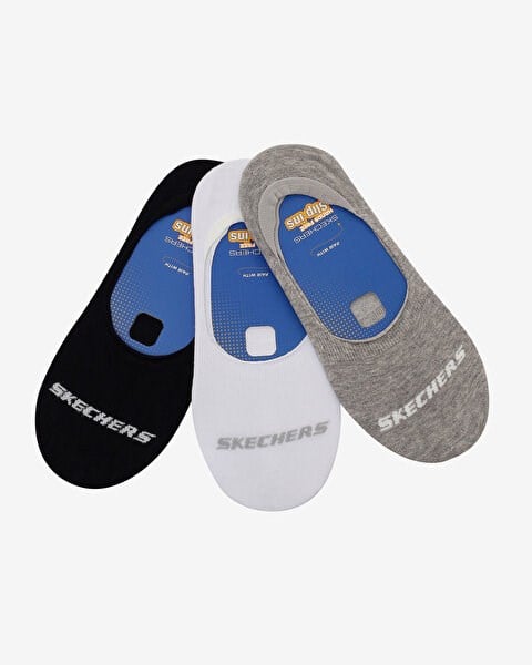 Skechers 3'lü Paket Essential Görünmez Çorap Siyah Unisex Çorap