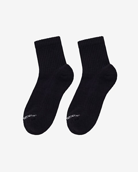 Skechers 3'lü Paket Sport Yarı Destekli Bilek Üstü Çorap Siyah Unisex Çorap