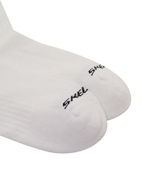 Skechers 3'lü Paket Sport Yarı Destekli Bilek Üstü Çorap Beyaz Unisex Çorap