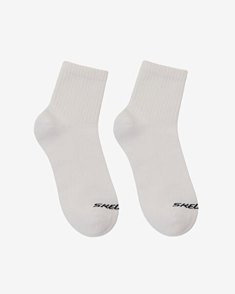 Skechers 3'lü Paket Sport Yarı Destekli Bilek Üstü Çorap Beyaz Unisex Çorap