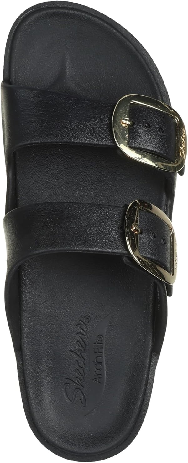 Skechers ARCH FIT CALI BREEZE 2.0 - GOLD STAR Siyah Kadın Sandalet