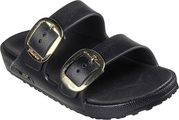 Skechers ARCH FIT CALI BREEZE 2.0 - GOLD STAR Siyah Kadın Sandalet