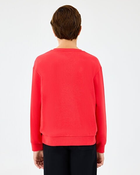Skechers B Crewneck Sweatshirt Kırmızı Erkek Çocuk Sweatshirt