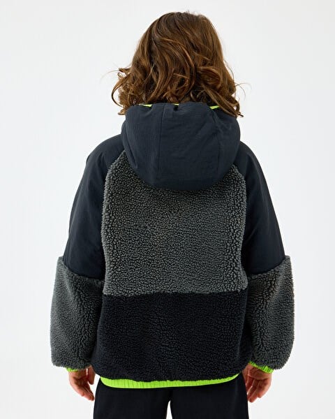 Skechers B Outdoor Fleece Full Zip Sherpa Siyah Erkek Çocuk Ceket