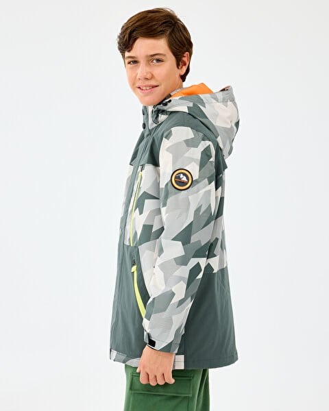 Skechers B Outerwear Padded Jacket Gri Erkek Çocuk Mont