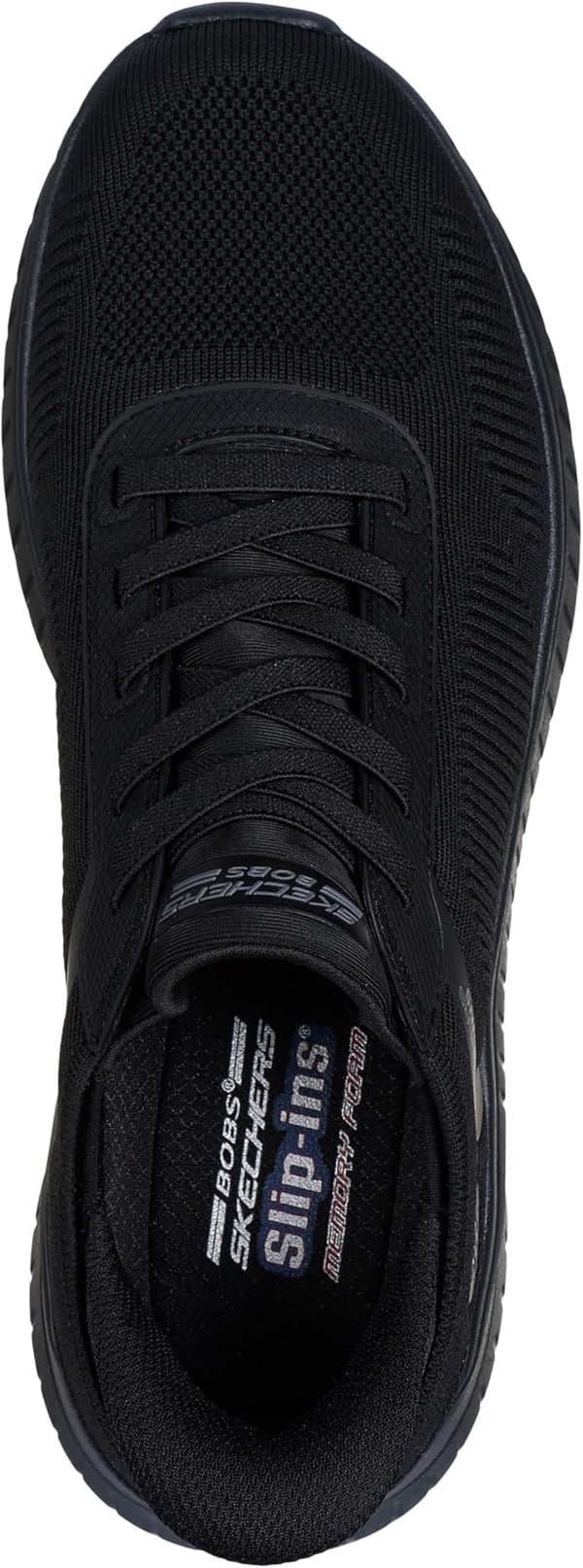 Skechers BOBS SQUAD CHAOS SOLID STEP Siyah Erkek Günlük Spor Ayakkabı