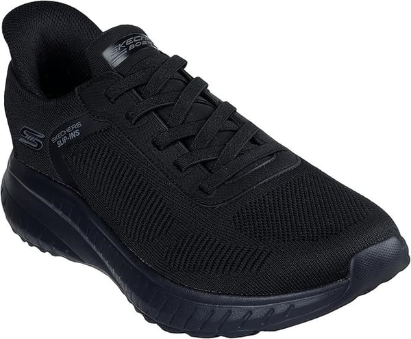 Skechers BOBS SQUAD CHAOS SOLID STEP Siyah Erkek Günlük Spor Ayakkabı