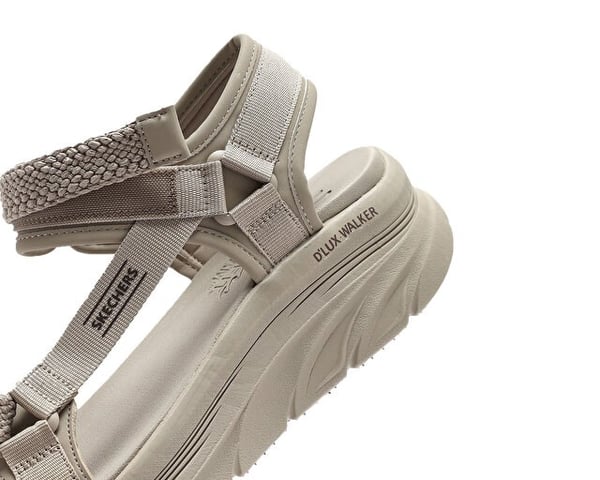 Skechers D'LUX WALKER - PRETTY FIELD Bej Kadın Sandalet