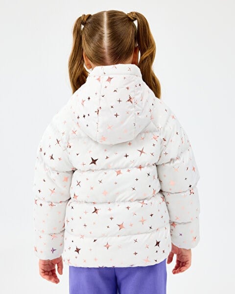 Skechers G Puffer Jacket Beyaz Kız Çocuk Ceket