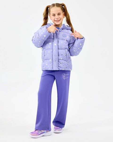 Skechers G Puffer Jacket Lila Kız Çocuk Ceket