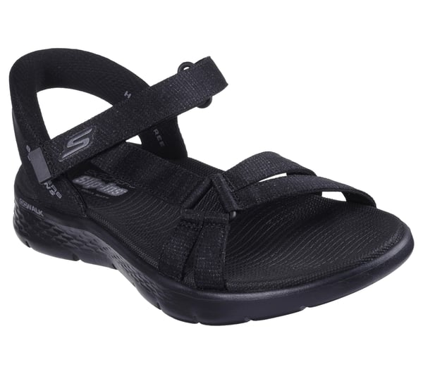 Skechers GO WALK FLEX SANDAL - ILLUMINATE Siyah Kadın Sandalet