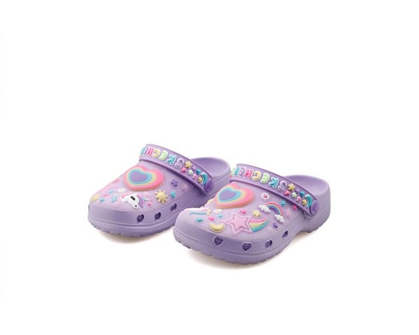 Skechers HEART CHARMER - GİRLY LAND Lila Kız Çocuk Sandalet