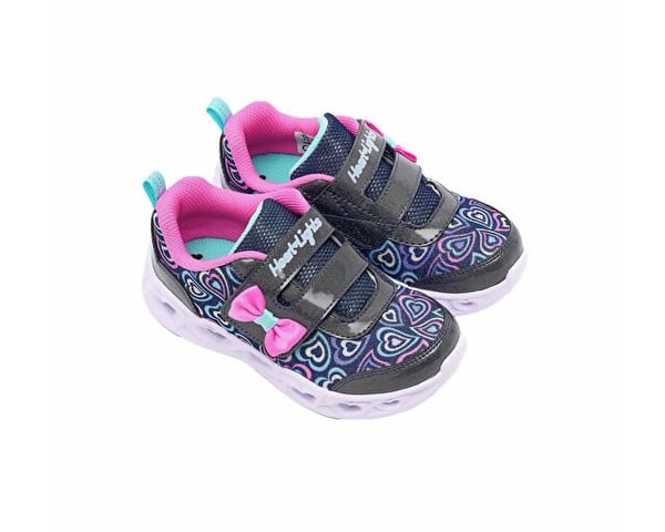 Skechers HEART LIGHTS BOOGIE LAND Lacivert Kız Çocuk Günlük Spor Ayakkabı