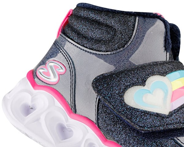 Skechers HEART LIGHTS - BRILLIANT RAINBOW Lacivert Kız Çocuk Bot
