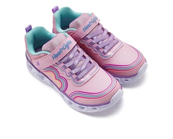 Skechers HEART LIGHTS -  RETRO HEARTS Pembe Kız Çocuk Günlük Spor Ayakkabı
