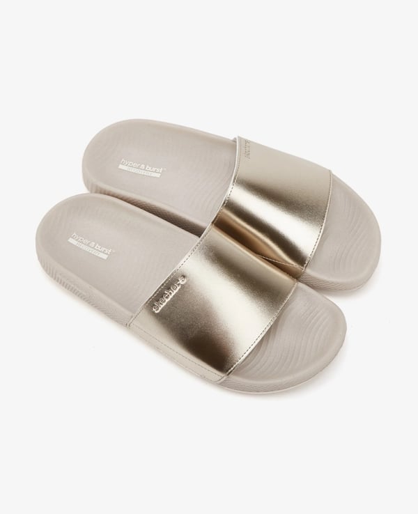 Skechers HYPER SLIDE - SHINE ON Gold Kadın Sandalet