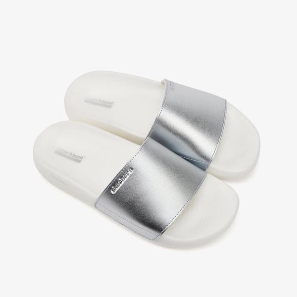 Skechers HYPER SLIDE - SHINE ON Gri Kadın Sandalet