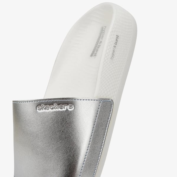 Skechers HYPER SLIDE - SHINE ON Gri Kadın Sandalet