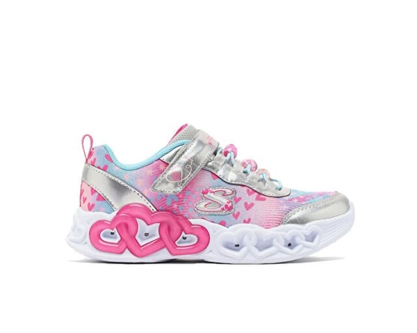 Skechers INFINITE HEART LIGHTS HEART JEWELS Gri Kız Çocuk Günlük Spor Ayakkabı